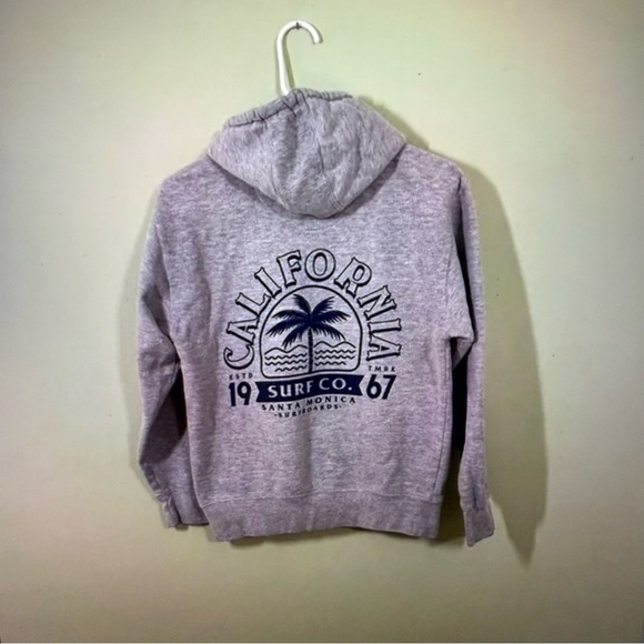 scw Tops - SCW Gray hoodie with California print